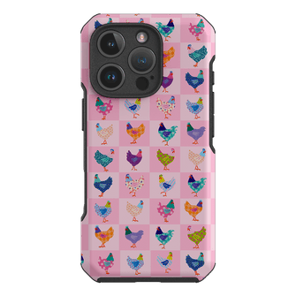 Checkered Chickens Printed Phone Cases iPhone 16 Pro / Toughie by Kayla Henley - The Dairy