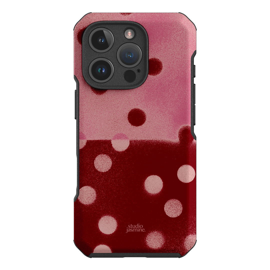 Cherry Polka Dot Printed Phone Cases iPhone 16 Pro / Toughie by Jasmine Dowling - The Dairy