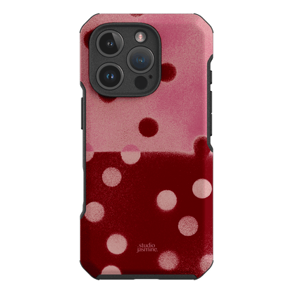Cherry Polka Dot Printed Phone Cases iPhone 16 Pro / Toughie by Jasmine Dowling - The Dairy