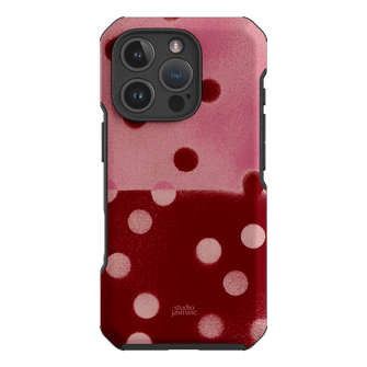 Cherry Polka Dot Printed Phone Cases iPhone 16 Pro / Toughie by Jasmine Dowling - The Dairy