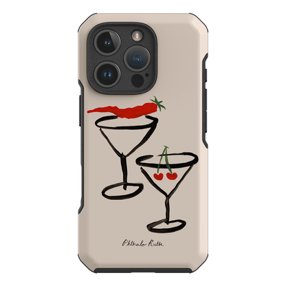 Chili Cherry Printed Phone Cases iPhone 16 Pro / Toughie by Phthalo Ruth - The Dairy
