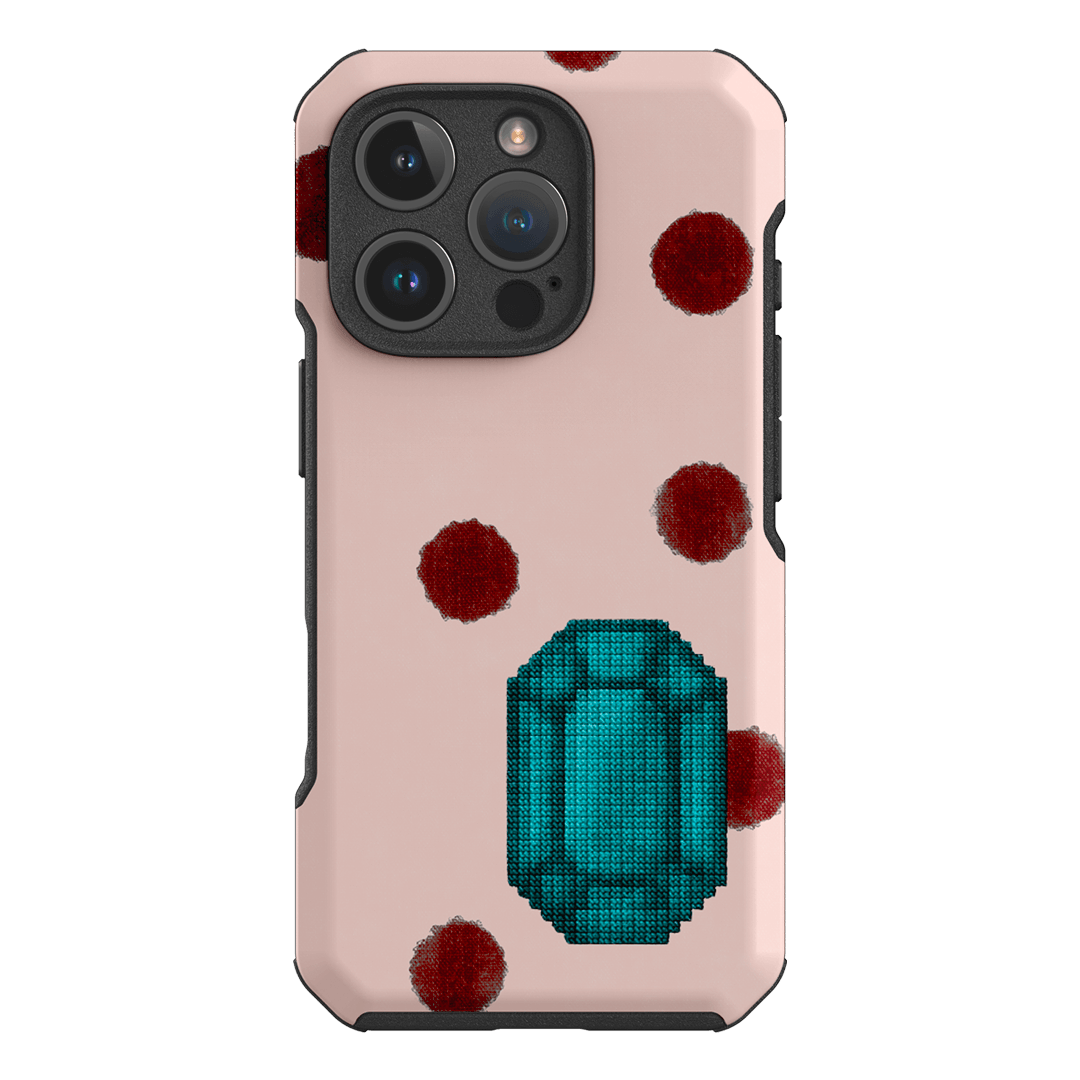 December Turquoise Printed Phone Cases iPhone 16 Pro / Toughie by Joiana - The Dairy