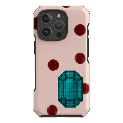 December Turquoise Printed Phone Cases iPhone 16 Pro / Toughie by Joiana - The Dairy