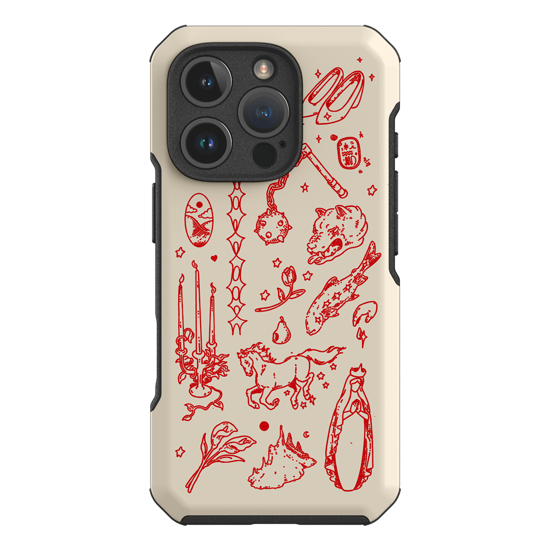 Dreamcore Cream Printed Phone Cases iPhone 16 Pro / Toughie by Easty Beasty - The Dairy