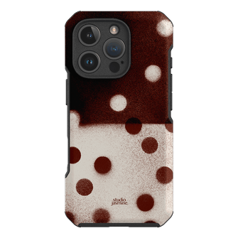 Espresso Polka Dot Printed Phone Cases iPhone 16 Pro / Toughie by Jasmine Dowling - The Dairy