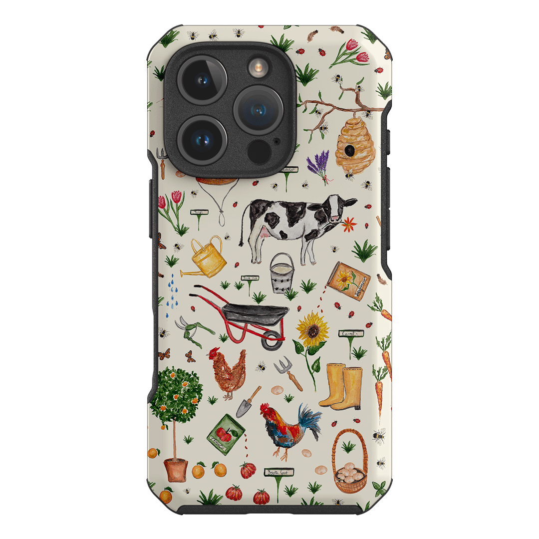 Farm Stay Printed Phone Cases iPhone 16 Pro / Toughie by BG. Studio - The Dairy