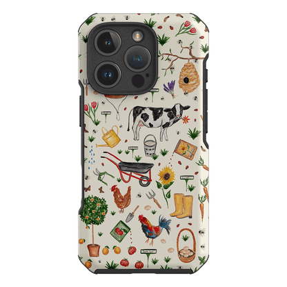 Farm Stay Printed Phone Cases iPhone 16 Pro / Toughie by BG. Studio - The Dairy