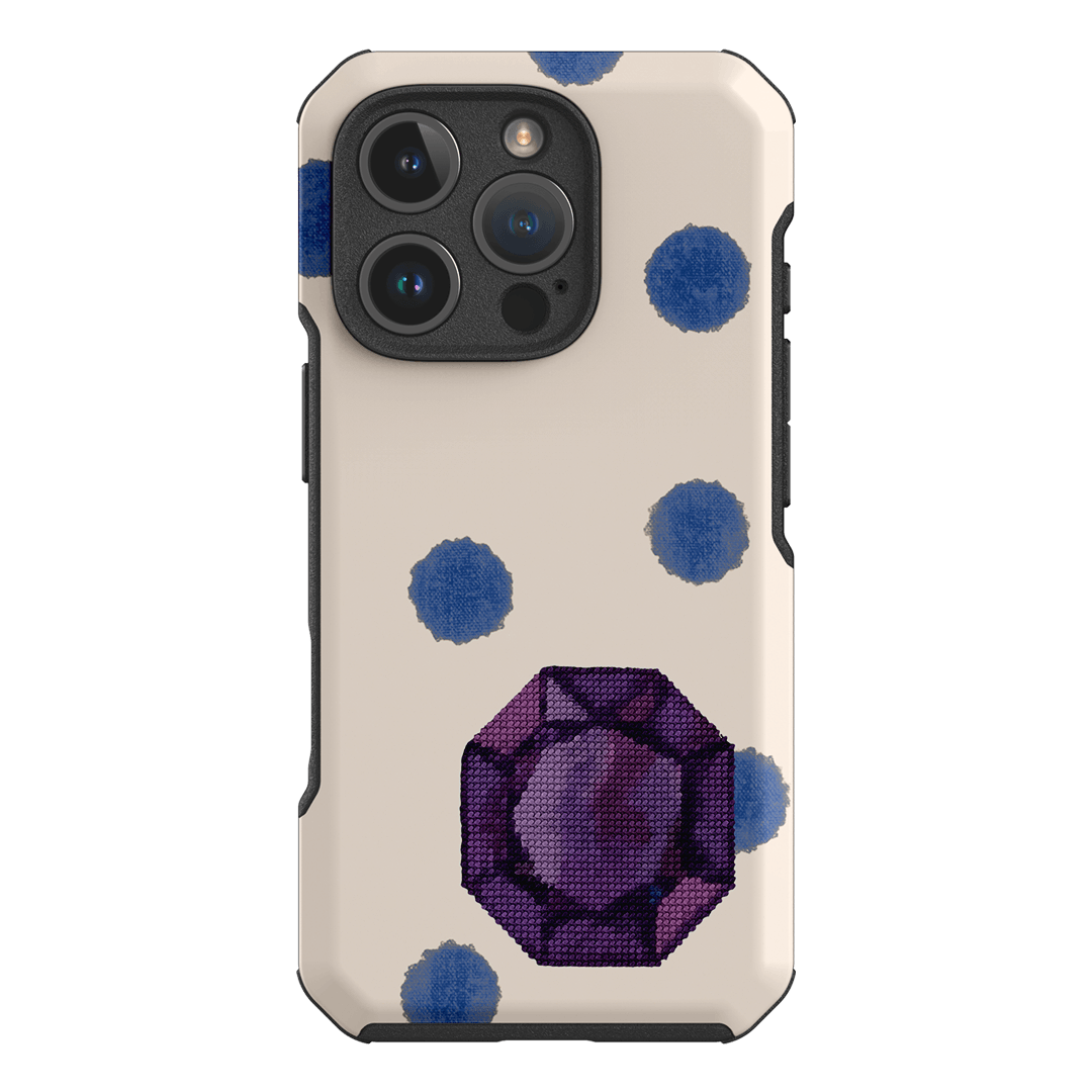 February Amethyst Printed Phone Cases iPhone 16 Pro / Toughie by Joiana - The Dairy