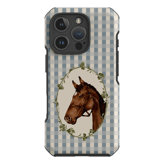 Gingham Horse Printed Phone Cases iPhone 16 Pro / Toughie by Kasiags Art - The Dairy