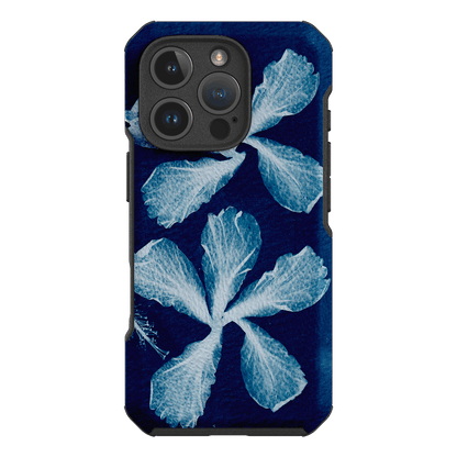 Hibiscus Cyanotype Printed Phone Cases iPhone 16 Pro / Toughie by Sally Hungerford - The Dairy