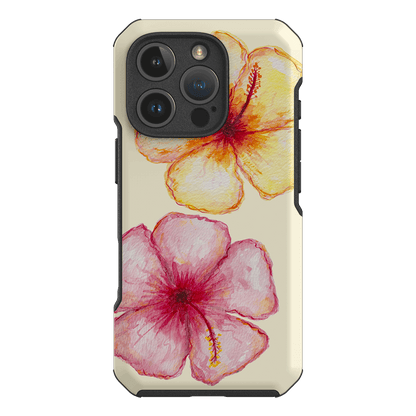Hibiscus Flower Yellow Printed Phone Cases iPhone 16 Pro / Toughie by BG. Studio - The Dairy