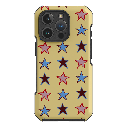 Lucky Stars Butter Printed Phone Cases iPhone 16 Pro / Toughie by BG. Studio - The Dairy