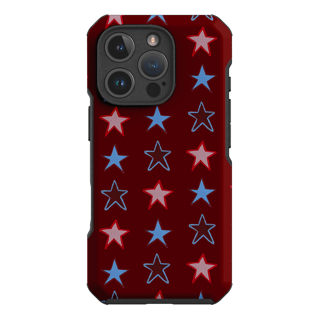 Lucky Stars Rouge Printed Phone Cases iPhone 16 Pro / Toughie by BG. Studio - The Dairy