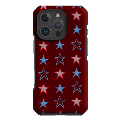 Lucky Stars Rouge Printed Phone Cases iPhone 16 Pro / Toughie by BG. Studio - The Dairy