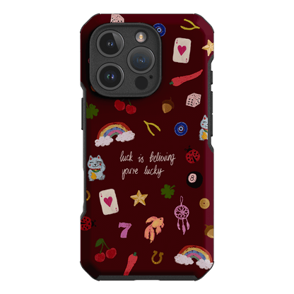 Lucky Printed Phone Cases iPhone 16 Pro / Toughie by Amy Gibbs - The Dairy