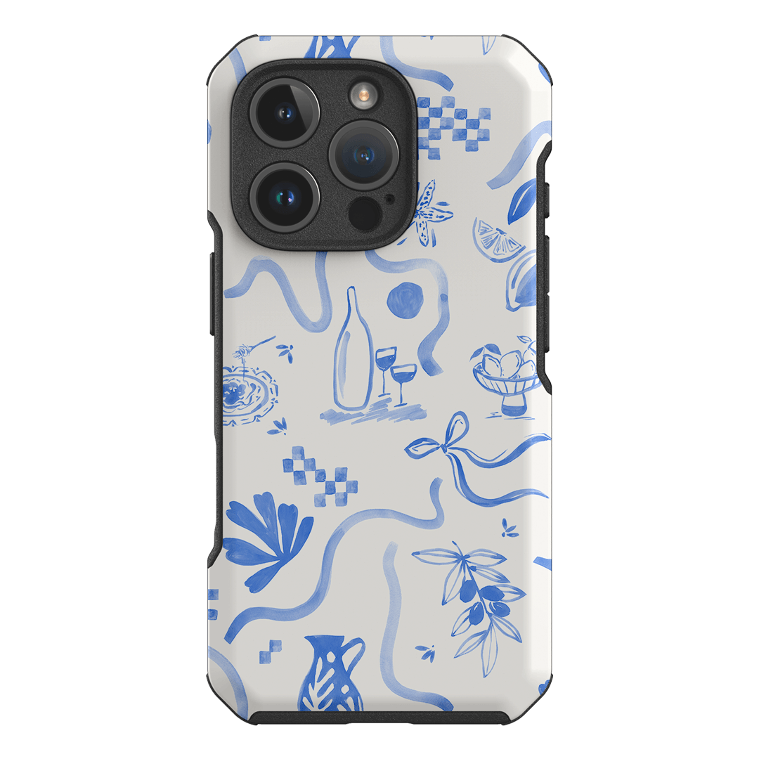 Mediterranean Wave Printed Phone Cases iPhone 16 Pro / Toughie by Charlie Taylor - The Dairy