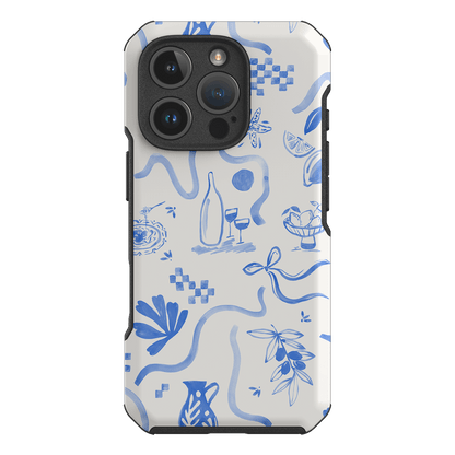 Mediterranean Wave Printed Phone Cases iPhone 16 Pro / Toughie by Charlie Taylor - The Dairy