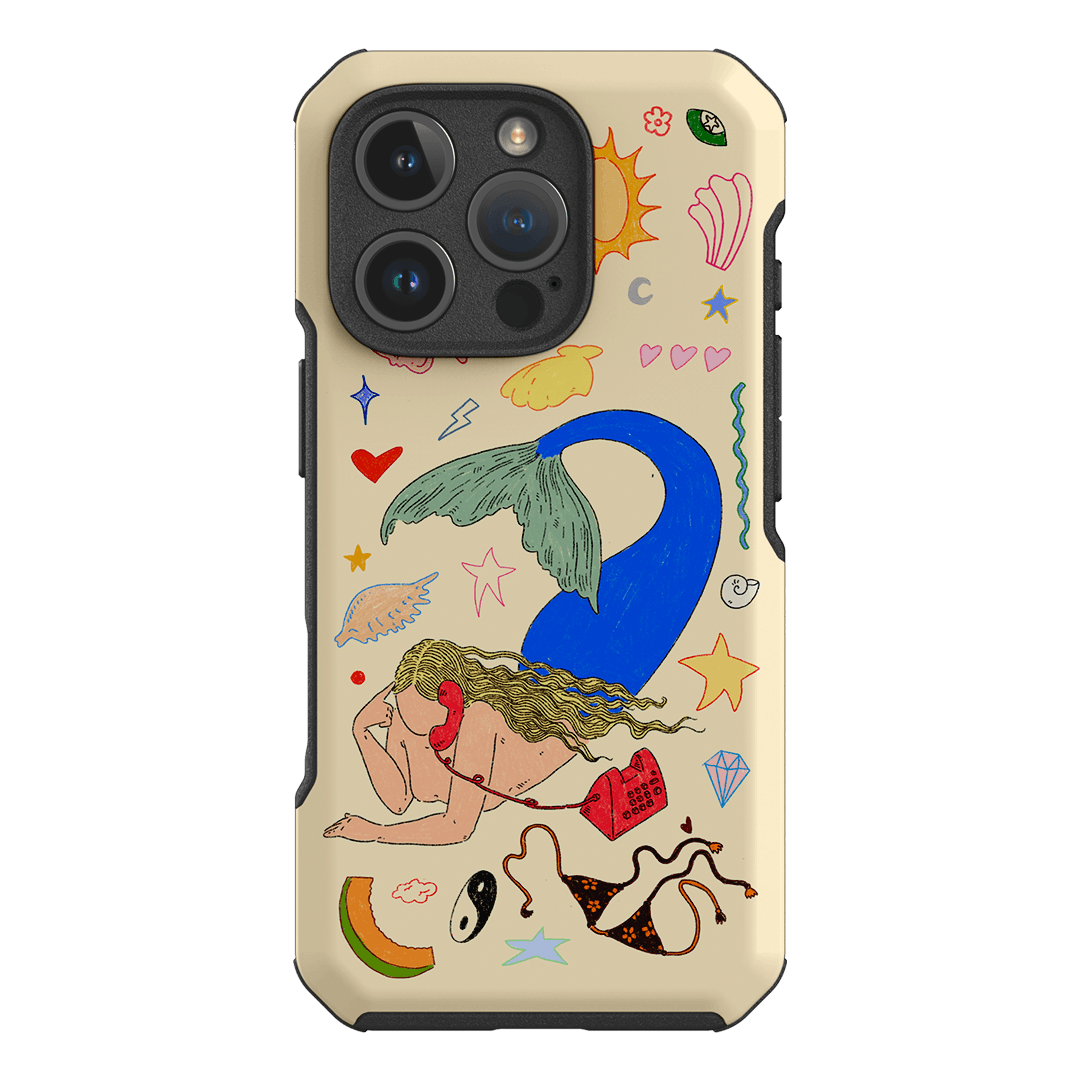 Mermaid Salad Cream Printed Phone Cases iPhone 16 Pro / Toughie by Easty Beasty - The Dairy