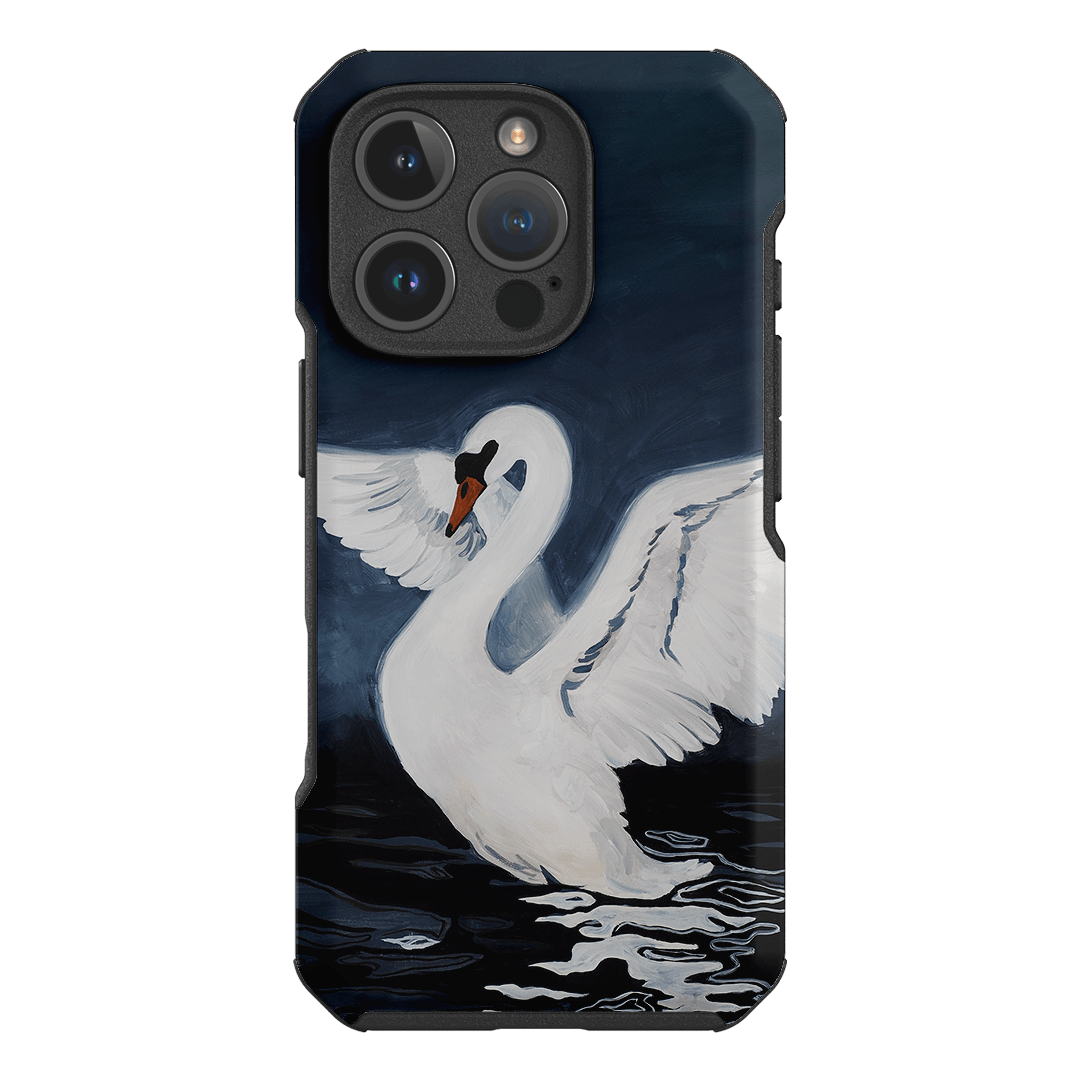 Midnight Swan Printed Phone Cases iPhone 16 Pro / Toughie by Lisa Hu - The Dairy