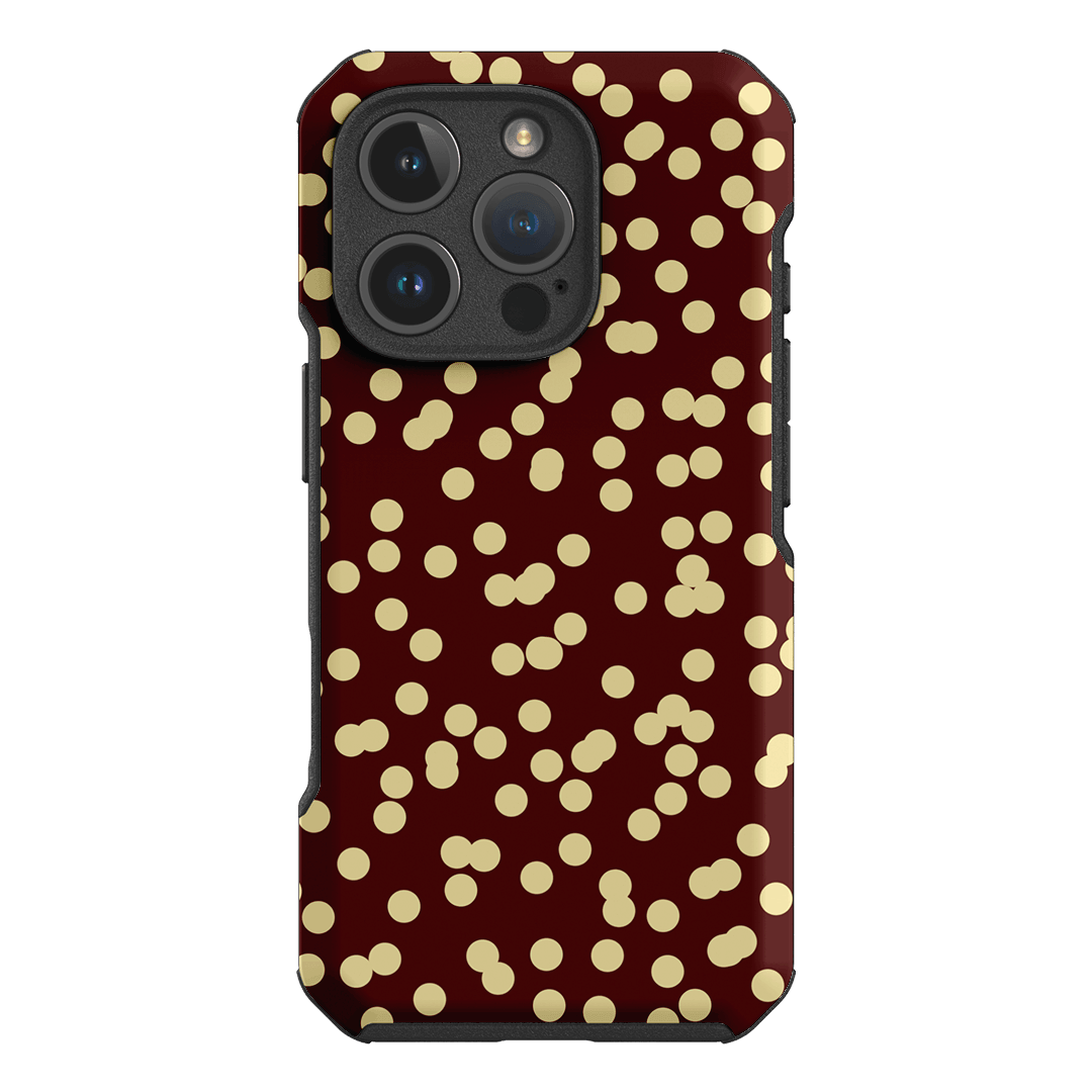 Mini Confetti Burgundy Butter Printed Phone Cases iPhone 16 Pro / Toughie by Veronica Tucker - The Dairy