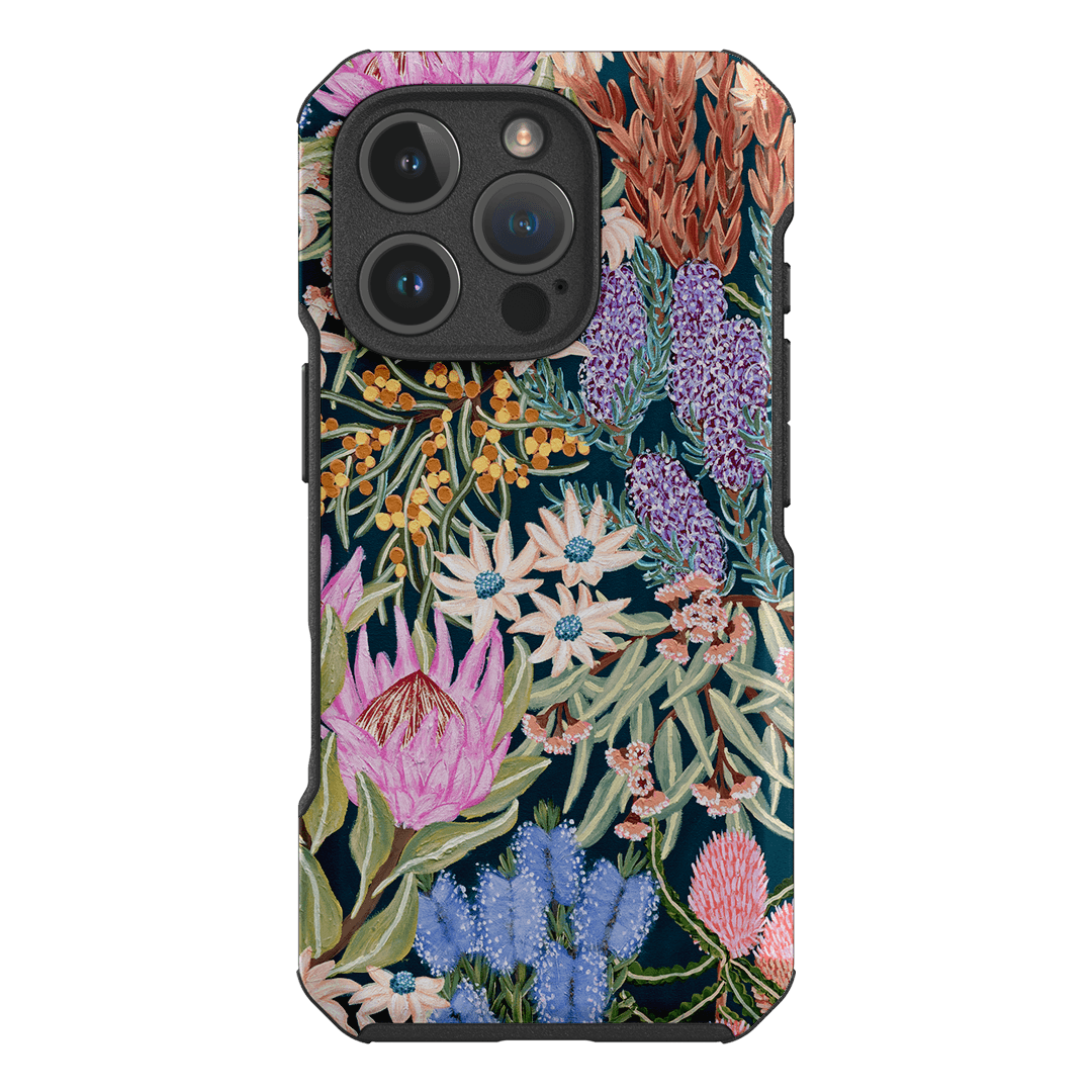 Moonlit Floral Printed Phone Cases iPhone 16 Pro / Toughie by Amy Gibbs - The Dairy