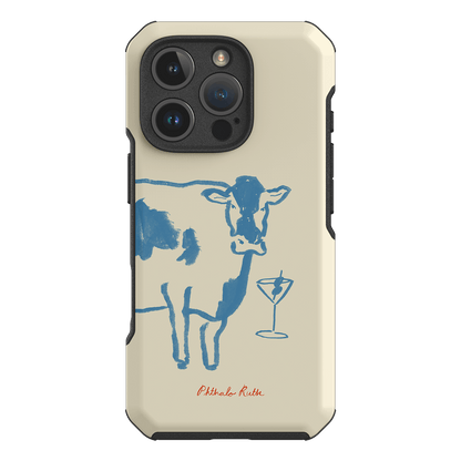 Mootini Blue Printed Phone Cases iPhone 16 Pro / Toughie by Phthalo Ruth - The Dairy