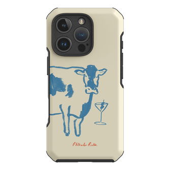 Mootini Blue Printed Phone Cases iPhone 16 Pro / Toughie by Phthalo Ruth - The Dairy