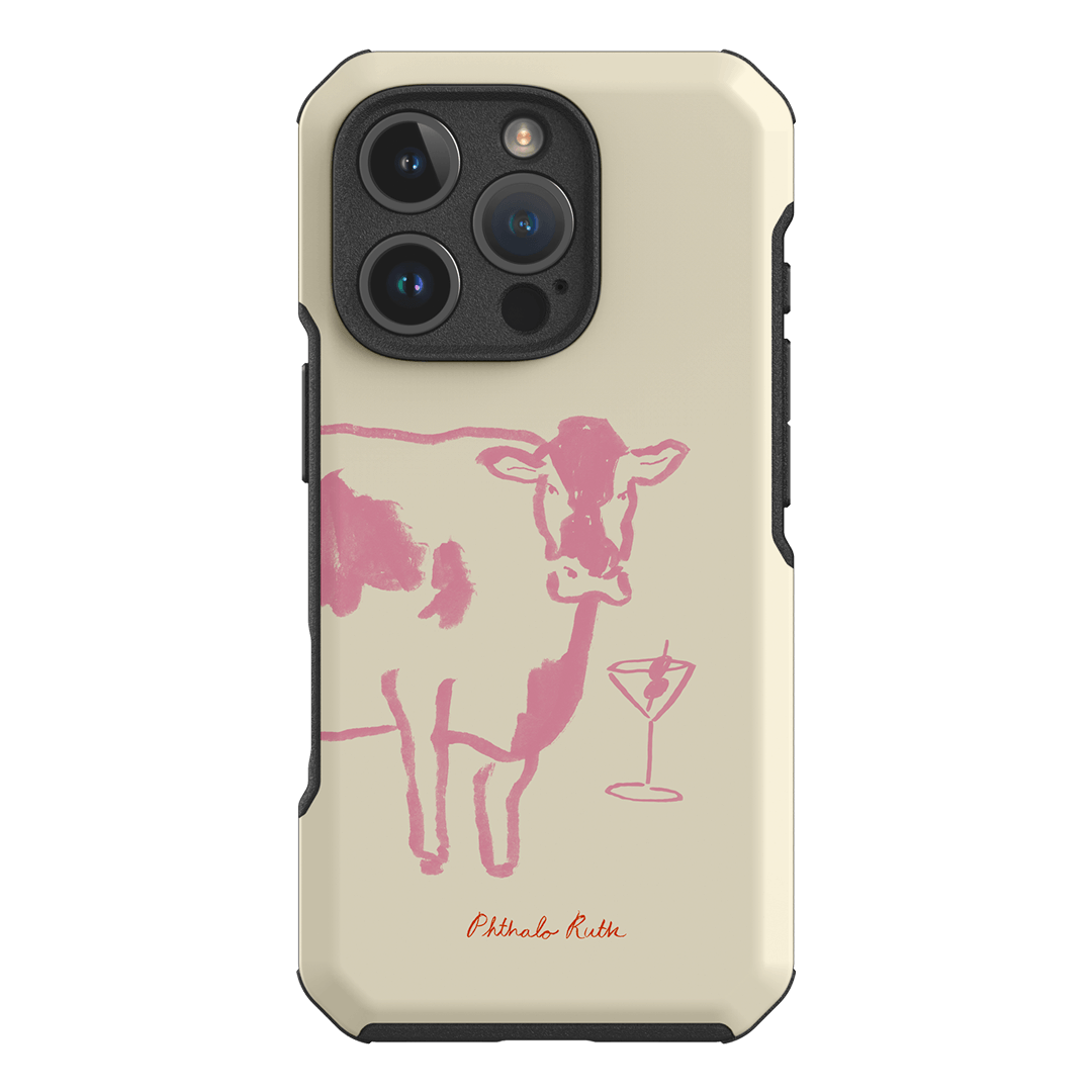 Mootini Pink Printed Phone Cases iPhone 16 Pro / Toughie by Phthalo Ruth - The Dairy