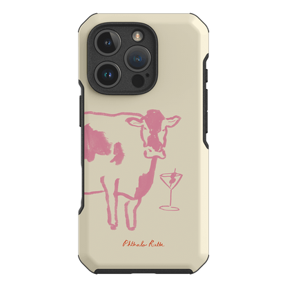 Mootini Pink Printed Phone Cases iPhone 16 Pro / Toughie by Phthalo Ruth - The Dairy