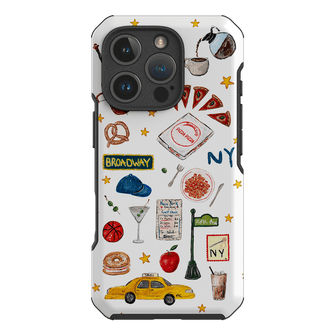 NYC White Printed Phone Cases iPhone 16 Pro / Toughie by BG. Studio - The Dairy