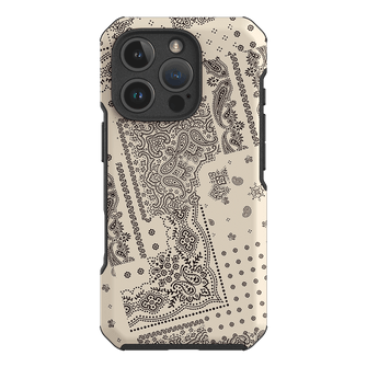 Paisley Ecru Printed Phone Cases iPhone 16 Pro / Toughie by The Dairy - The Dairy