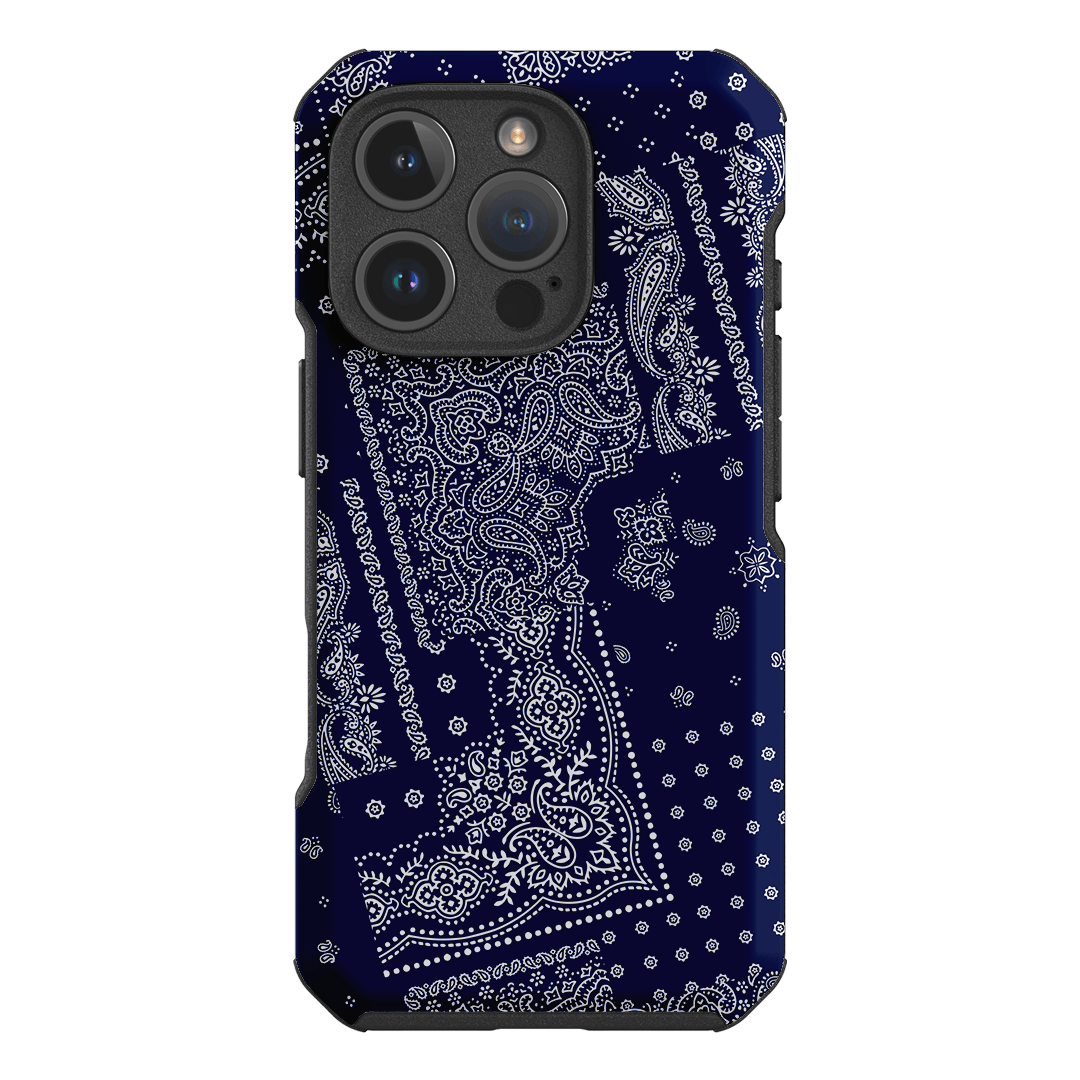 Paisley Indigo Printed Phone Cases iPhone 16 Pro / Toughie by The Dairy - The Dairy