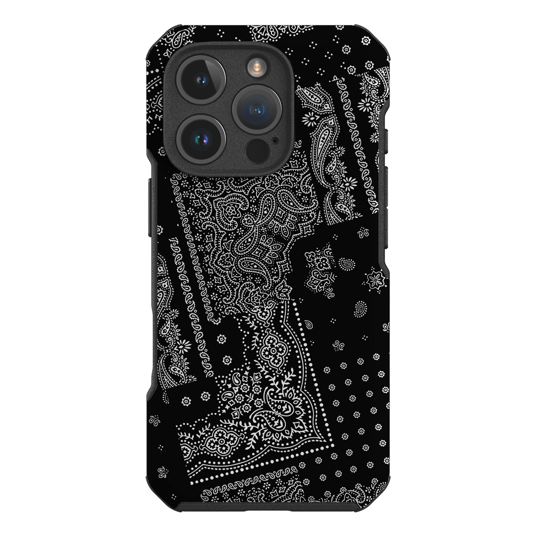 Paisley Noir Printed Phone Cases iPhone 16 Pro / Toughie by The Dairy - The Dairy