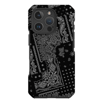 Paisley Noir Printed Phone Cases iPhone 16 Pro / Toughie by The Dairy - The Dairy