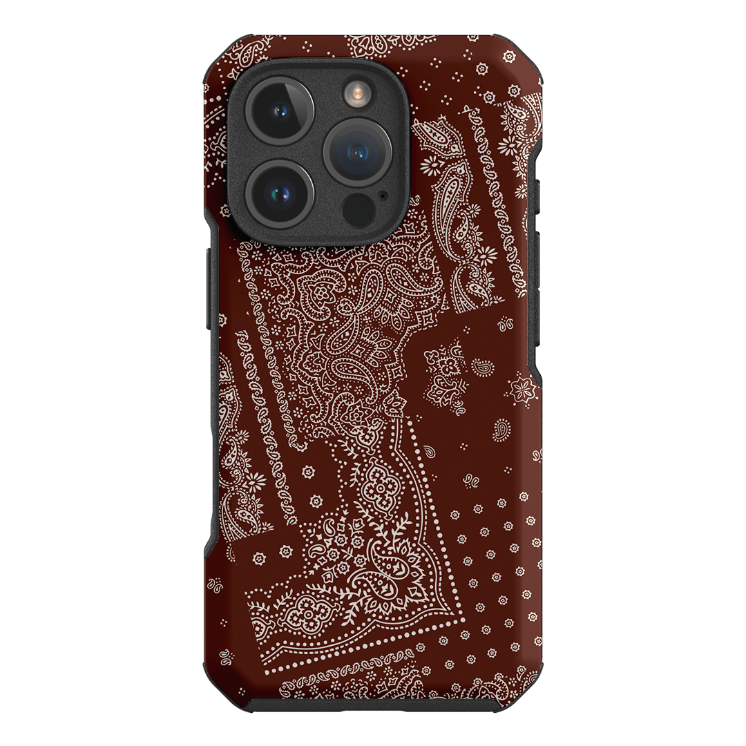 Paisley Cinnamon Printed Phone Cases iPhone 16 Pro / Toughie by The Dairy - The Dairy