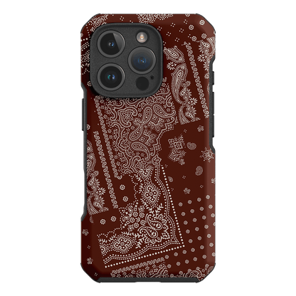Paisley Cinnamon Printed Phone Cases iPhone 16 Pro / Toughie by The Dairy - The Dairy