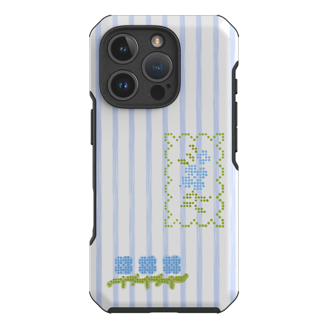 Patchwork Blue Printed Phone Cases iPhone 16 Pro / Toughie by Kayla Carr - The Dairy
