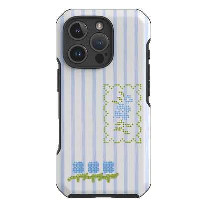 Patchwork Blue Printed Phone Cases iPhone 16 Pro / Toughie by Kayla Carr - The Dairy