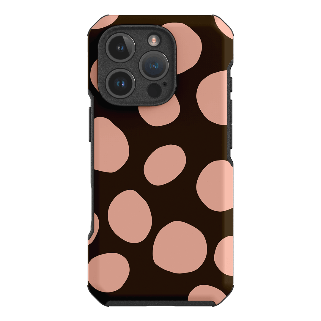 Pebbles Chocolate Pink Printed Phone Cases iPhone 16 Pro / Toughie by Veronica Tucker - The Dairy