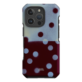 Plum Polka Dot Printed Phone Cases iPhone 16 Pro / Toughie by Jasmine Dowling - The Dairy