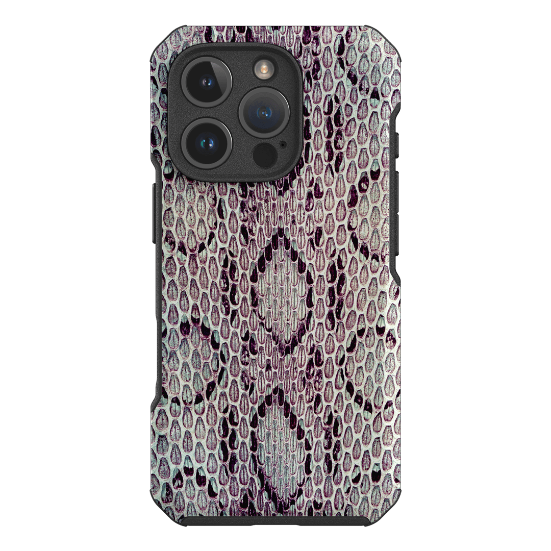 Plum Python Printed Phone Cases iPhone 16 Pro / Toughie by The Dairy - The Dairy