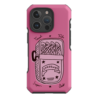 Sardine Social Pink Printed Phone Cases iPhone 16 Pro / Toughie by The Dairy - The Dairy