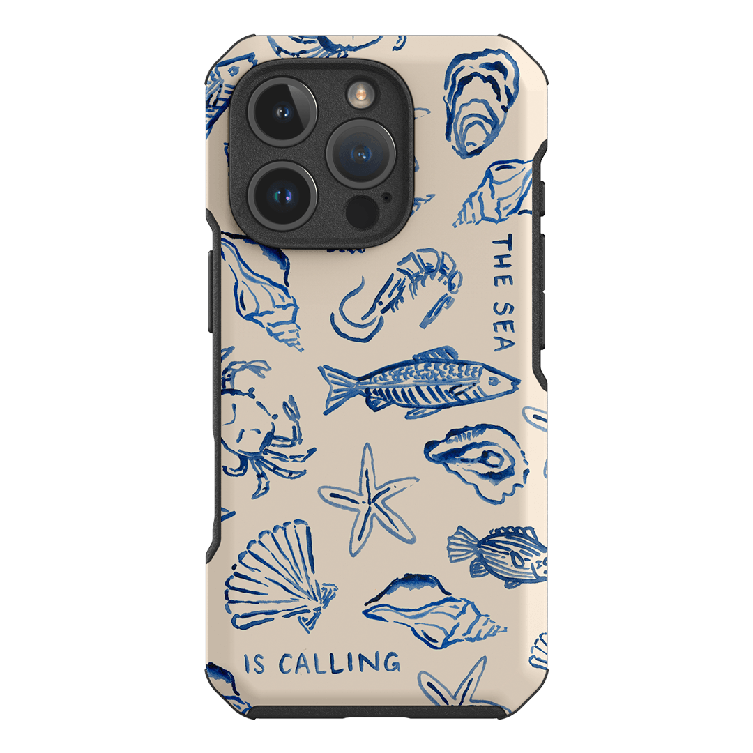 Sea Call Printed Phone Cases iPhone 16 Pro / Toughie by Cass Deller - The Dairy