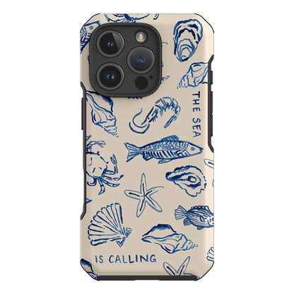 Sea Call Printed Phone Cases iPhone 16 Pro / Toughie by Cass Deller - The Dairy