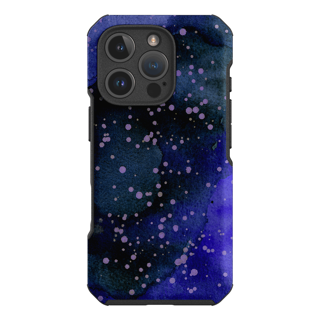 Spotty Navy Printed Phone Cases iPhone 16 Pro / Toughie by The Dairy - The Dairy