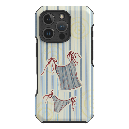 Stripe Tankini Printed Phone Cases iPhone 16 Pro / Toughie by Kayla Carr - The Dairy