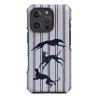 Stripey Hounds Printed Phone Cases iPhone 16 Pro / Toughie by Lisa Hu - The Dairy