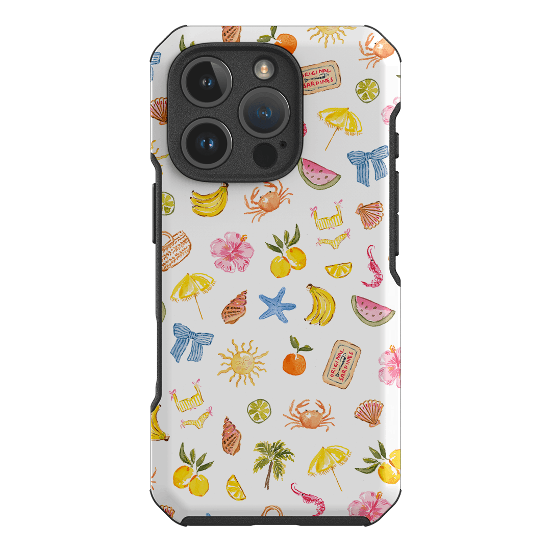 Summer Icons Printed Phone Cases iPhone 16 Pro / Toughie by Cass Deller - The Dairy