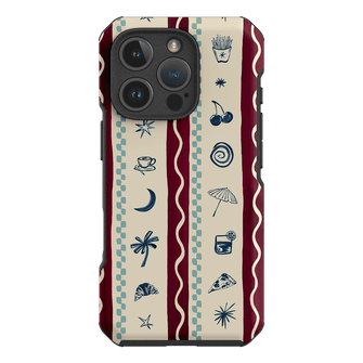 Summer Snacks Burgundy Printed Phone Cases by Charlie Taylor - The Dairy
