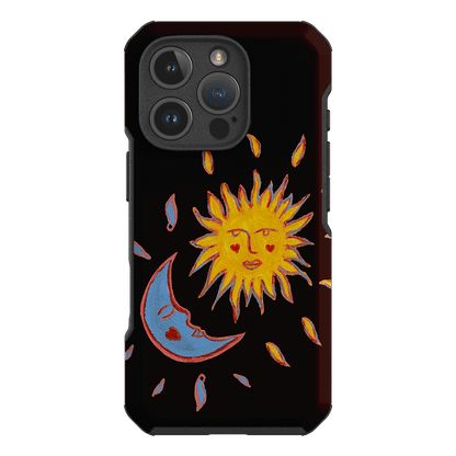 Sun & Moon Plum Printed Phone Cases iPhone 16 Pro / Toughie by BG. Studio - The Dairy